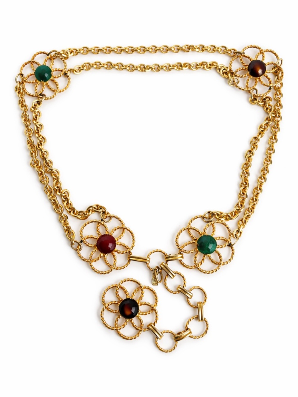Vintage Yves Saint Laurent Chain Belt Necklace 1960s Roger Scemama for YSL